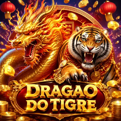 Mesa de Dragon Tiger com cartas de dragão e tigre