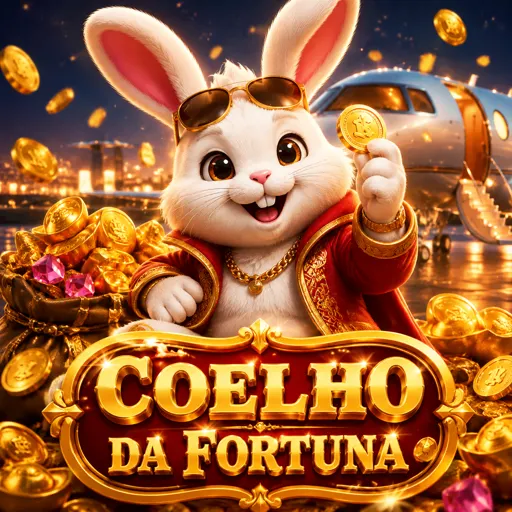 Miniatura do caça-níquel Fortune Rabbit com rolos dourados