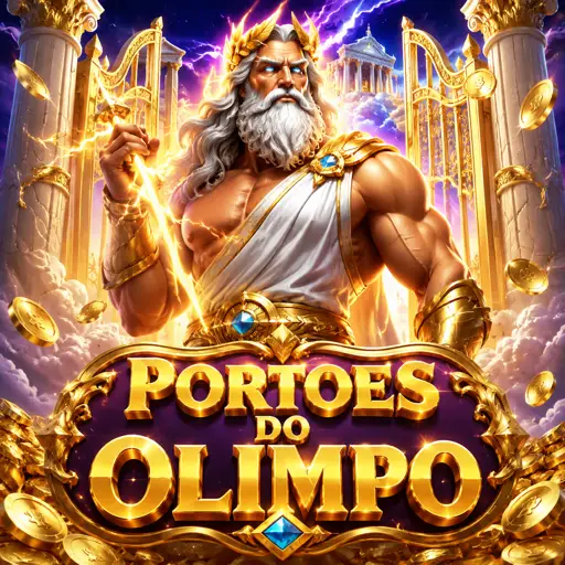 Card do caça-níquel Gates of Olympus com templo grego