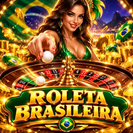 Mesa de roleta brasileira com crupiê ao vivo falando português