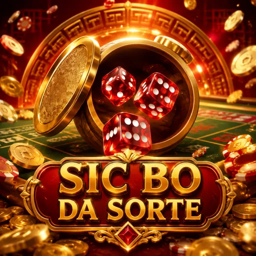 Mesa de Sic Bo com três dados