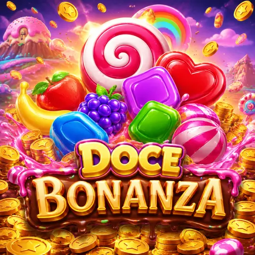 Card do caça-níquel Sweet Bonanza com frutas coloridas