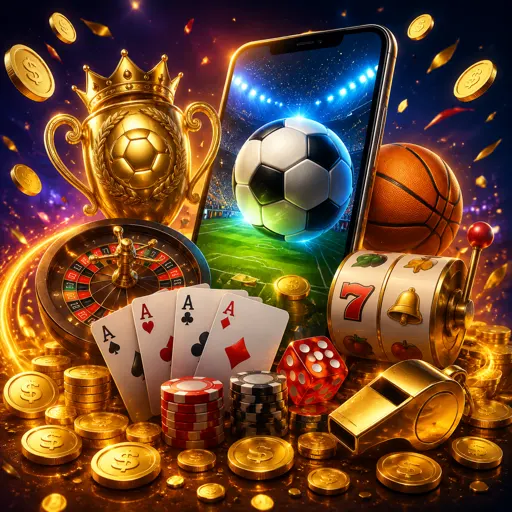 Torcedor acompanhando partida de futebol com painel de apostas esportivas aberto no celular